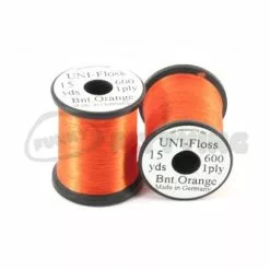 Uni Products UNI Floss - Funky Fly Tying -Eyes & Dumbbells Sales Store UNI Floss Rayon 15yrds Burnt Orange 1