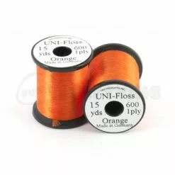 Uni Products UNI Floss - Funky Fly Tying -Eyes & Dumbbells Sales Store UNI Floss Rayon 15yrds Orange