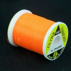 UTC 140 Ultra Thread 100 Yards - Funky Fly Tying -Eyes & Dumbbells Sales Store UTC 140 6 0 Ultra Thread 100 Yards Fl Orange 1