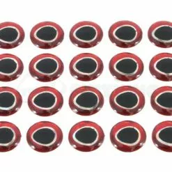 Funky Ultra 3D Holographic Red/Silver Eyes - Funky Fly Tying