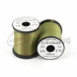 Uni Products Uni Stretch Floss - Funky Fly Tying -Eyes & Dumbbells Sales Store Uni Stretch Floss Olive