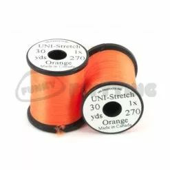Uni Products Uni Stretch Floss - Funky Fly Tying -Eyes & Dumbbells Sales Store Uni Stretch Floss Orange 1