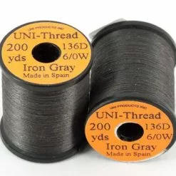 Uni Products Uni Thread 6/0 200 Yards - Funky Fly Tying -Eyes & Dumbbells Sales Store Uni Thread 6 0 200 yards Iron Grey