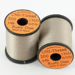 Uni Products Uni Thread 6/0 200 Yards - Funky Fly Tying -Eyes & Dumbbells Sales Store Uni Thread 6 0 200 yards Rusty Dun