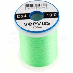 Veevus 10/0 Thread - Funky Fly Tying -Eyes & Dumbbells Sales Store Veevus 10 0 Thread Fluo Green 1