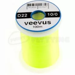 Veevus 10/0 Thread - Funky Fly Tying -Eyes & Dumbbells Sales Store Veevus 10 0 Thread Fluo Yellow Chartreuse 1