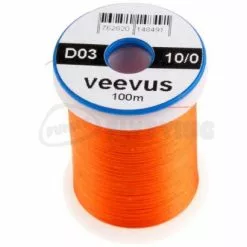 Veevus 10/0 Thread - Funky Fly Tying -Eyes & Dumbbells Sales Store Veevus 10 0 Thread Orange