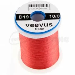 Veevus 10/0 Thread - Funky Fly Tying -Eyes & Dumbbells Sales Store Veevus 10 0 Thread Pale Red 1