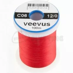 Veevus 12/0 Thread - Funky Fly Tying -Eyes & Dumbbells Sales Store Veevus 12 0 Thread Red 1