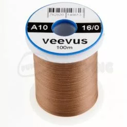 Veevus 16/0 Thread - Funky Fly Tying -Eyes & Dumbbells Sales Store Veevus 16 0 Thread Dark Tan 1