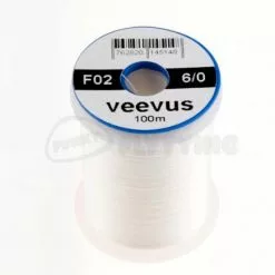 Veevus 6/0 Thread - Funky Fly Tying -Eyes & Dumbbells Sales Store Veevus 6 0 Thread White 1