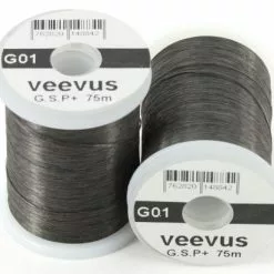 Veevus GSP Thread (Dyneema) - Funky Fly Tying -Eyes & Dumbbells Sales Store Veevus GSP Thread Dyneema Black 1