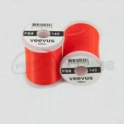 Veevus Power Thread 140. - Funky Fly Tying -Eyes & Dumbbells Sales Store Veevus Power Thread 140 Fl Fire Orange 1