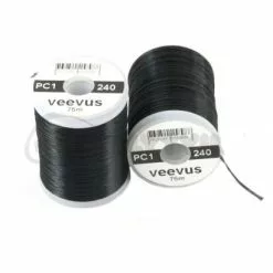 Veevus Power Thread 240 - Funky Fly Tying 29 Veevus Power Thread 240 - Funky Fly Tying -Eyes & Dumbbells Sales Store Veevus Power Thread 240 Black 1