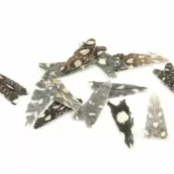 Veniard Natural Feather Caddis Wings - Funky Fly Tying -Eyes & Dumbbells Sales Store Veniard Natural Feather Caddis Wings Grey Speckled