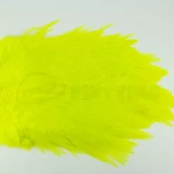 Whiting 4 B's Rooster Saddle - Funky Fly Tying -Eyes & Dumbbells Sales Store Whiting 4B Rooster Saddle Capes Dyed FL Yellow Chartreuse