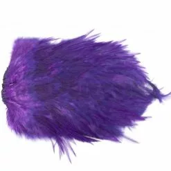Whiting 4 B's Rooster Saddle - Funky Fly Tying -Eyes & Dumbbells Sales Store Whiting 4B Rooster Saddle Capes Dyed Purple 1