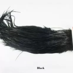 Whiting Silver Grade Whole Rooster Saddle - Funky Fly Tying -Eyes & Dumbbells Sales Store Whiting Silver Grade Whole Rooster Saddle Black 1