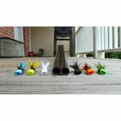 Fish Skull Flymen Surface Seducer Double Barrel Popper Bodies - Funky Fly Tying -Eyes & Dumbbells Sales Store shotgun DB group 3 1